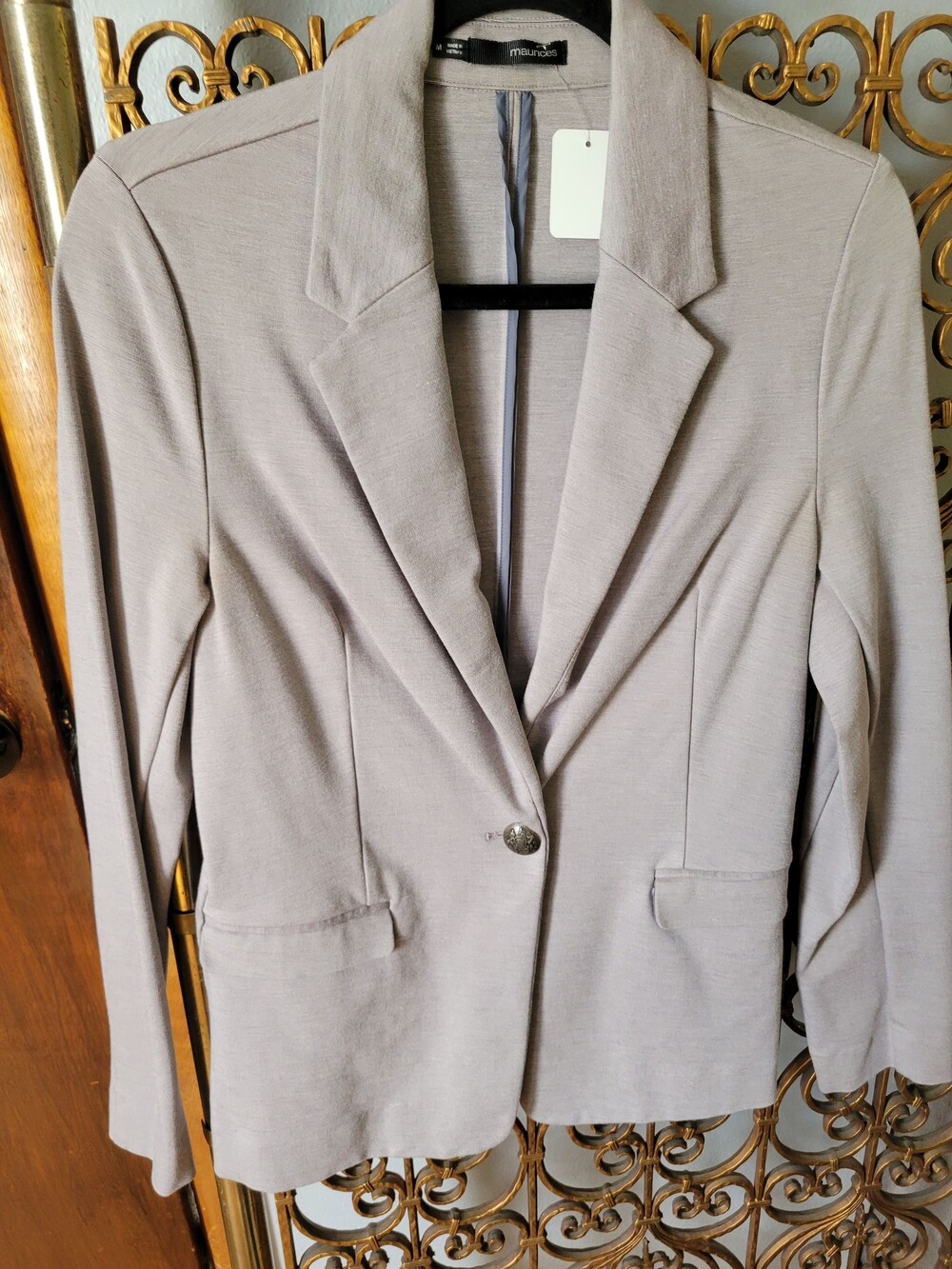 Maurices Medium Beige Women's Blazer Single Button Jacket